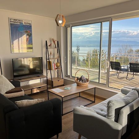 Leman Panoramique Avec Terrasse A Deux Pas Du Centre-Ville 埃维昂莱班 外观 照片