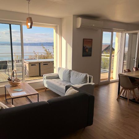 Leman Panoramique Avec Terrasse A Deux Pas Du Centre-Ville 埃维昂莱班 外观 照片
