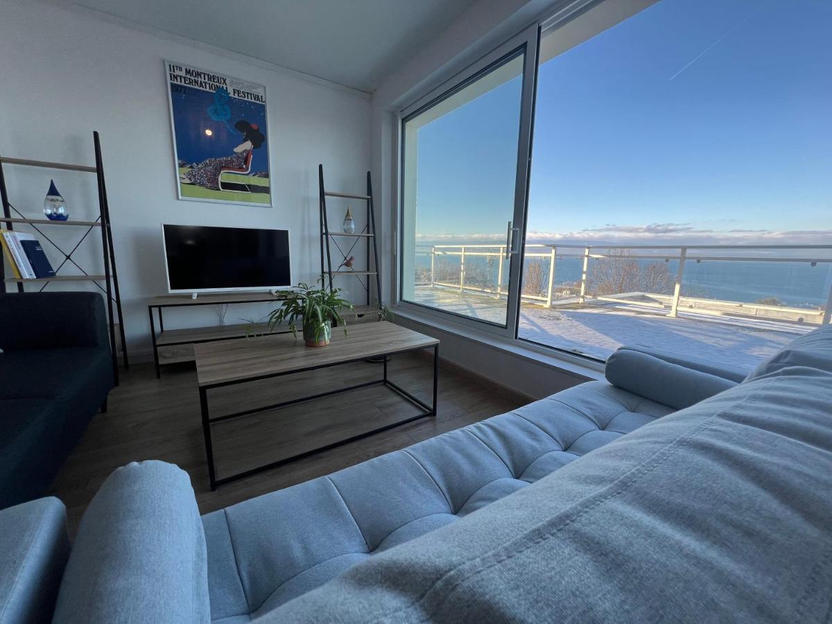 Leman Panoramique Avec Terrasse A Deux Pas Du Centre-Ville 埃维昂莱班 外观 照片